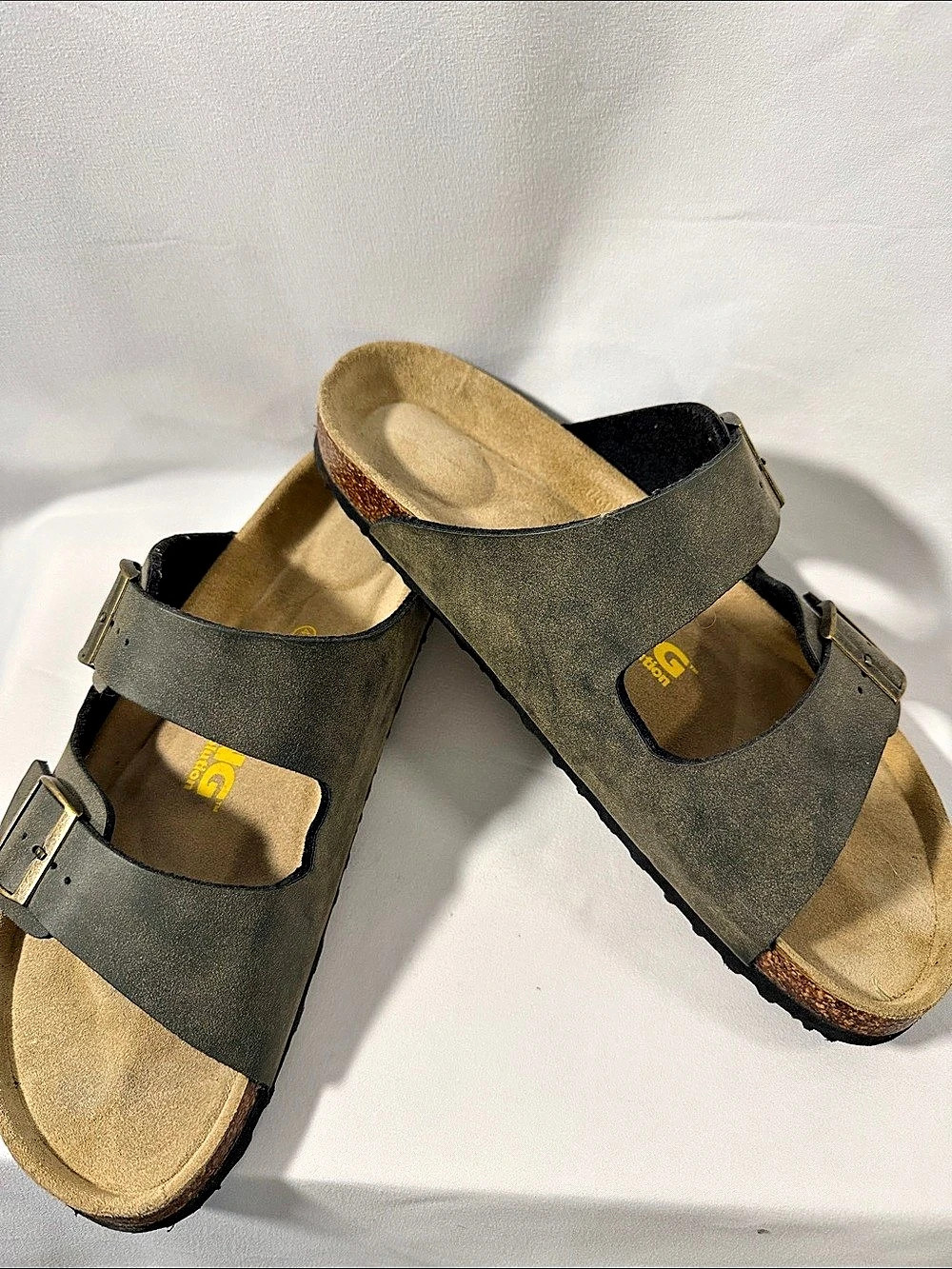 Viking Double Buckle Sandals in Green